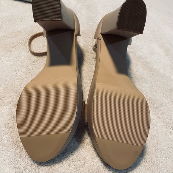 Never Worn, Madden Girl, Nude Suzy Ankle Strap Heels, 8.5 - Picture 3 of 3